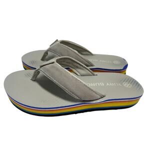 Tory Burch 70s Flatform Flip-Flops rainbow-striped platform sole